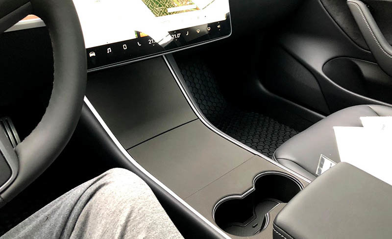 Envoltura de consola central del Tesla Model 3