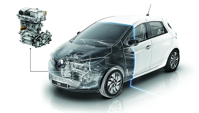 El motor eléctrico del Renault Zoe ha recibido varias actualziaciones desde 2012