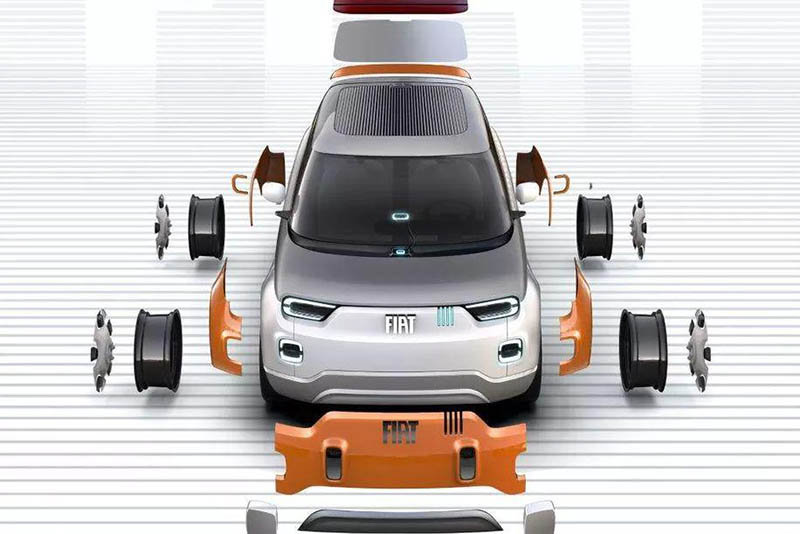 El Fiat Centoventi es un concept car eléctrico completamente configurable