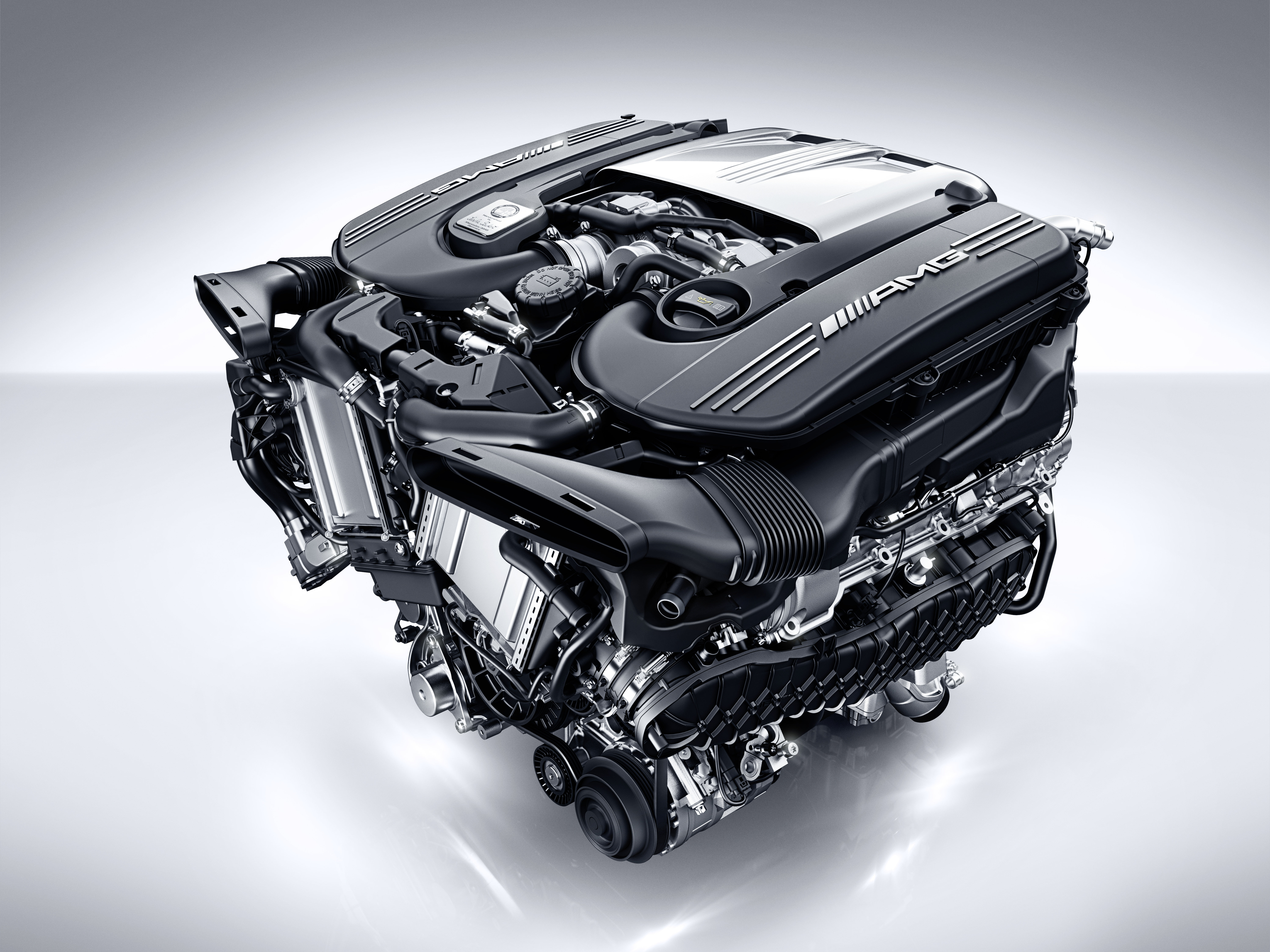 Mercedes-AMG C 63, 4,0-Liter V8-Biturbomotor, Motorbaureihe M177 Mercedes-AMG C 63, 4,0-liter V8-biturbo engine, M177 series 