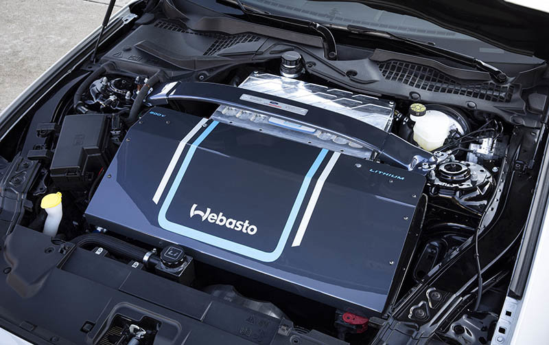 Motor eléctrico del Mustang Lithium desarrollado en colaboración con Webasto