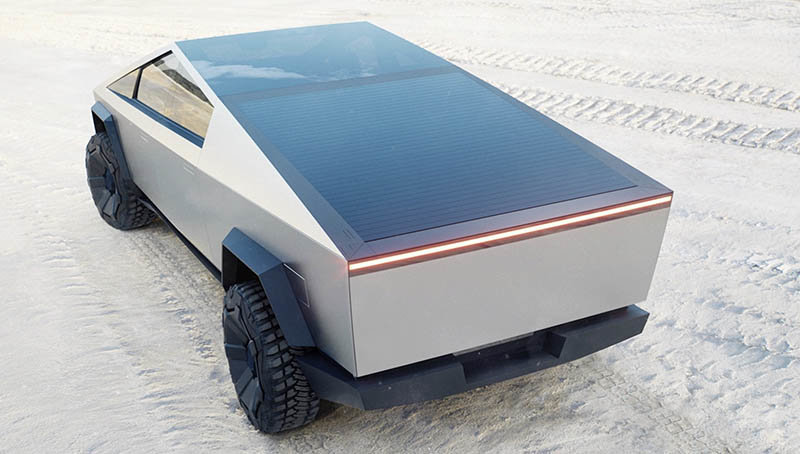 Paneles solares opcionales del Tesla Cybertruck