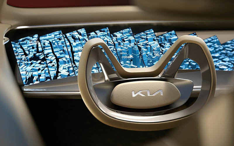 Las 21 pantallas en cascada del Kia Imagine EV