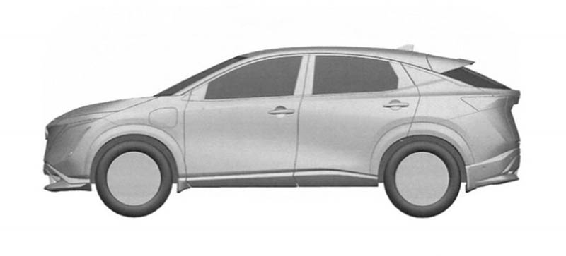 Nissan Ariya, imagen de la patente2