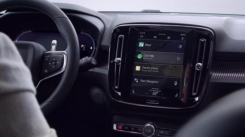 Sistema Android en el Volvo XC40 Recharge