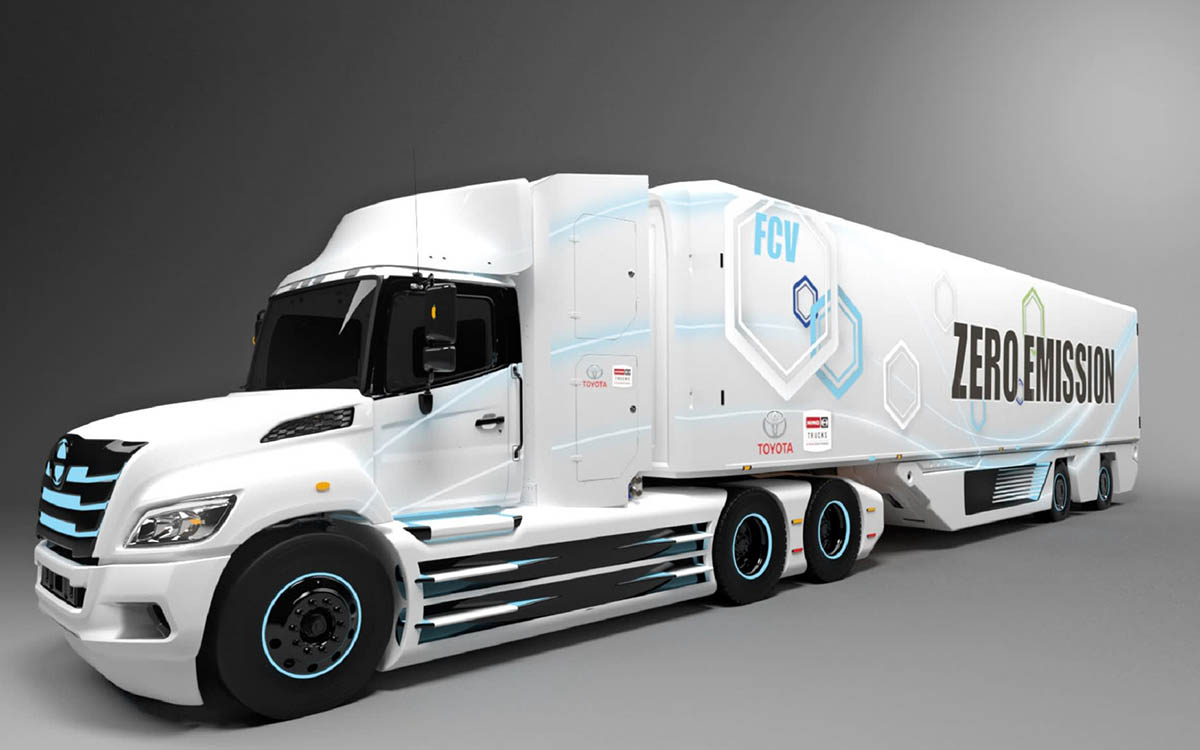 Toyota y Hino camion hidrogeno FCET