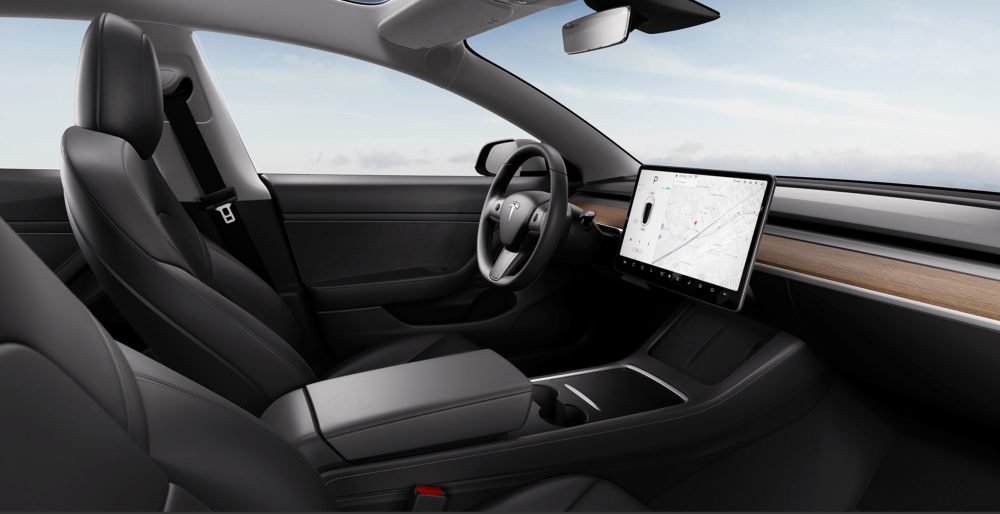 Interior del Tesla Model 3 2021.