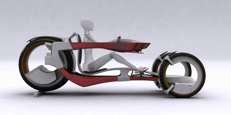 Chasis forma c asiento ruedas baterias motor pandur