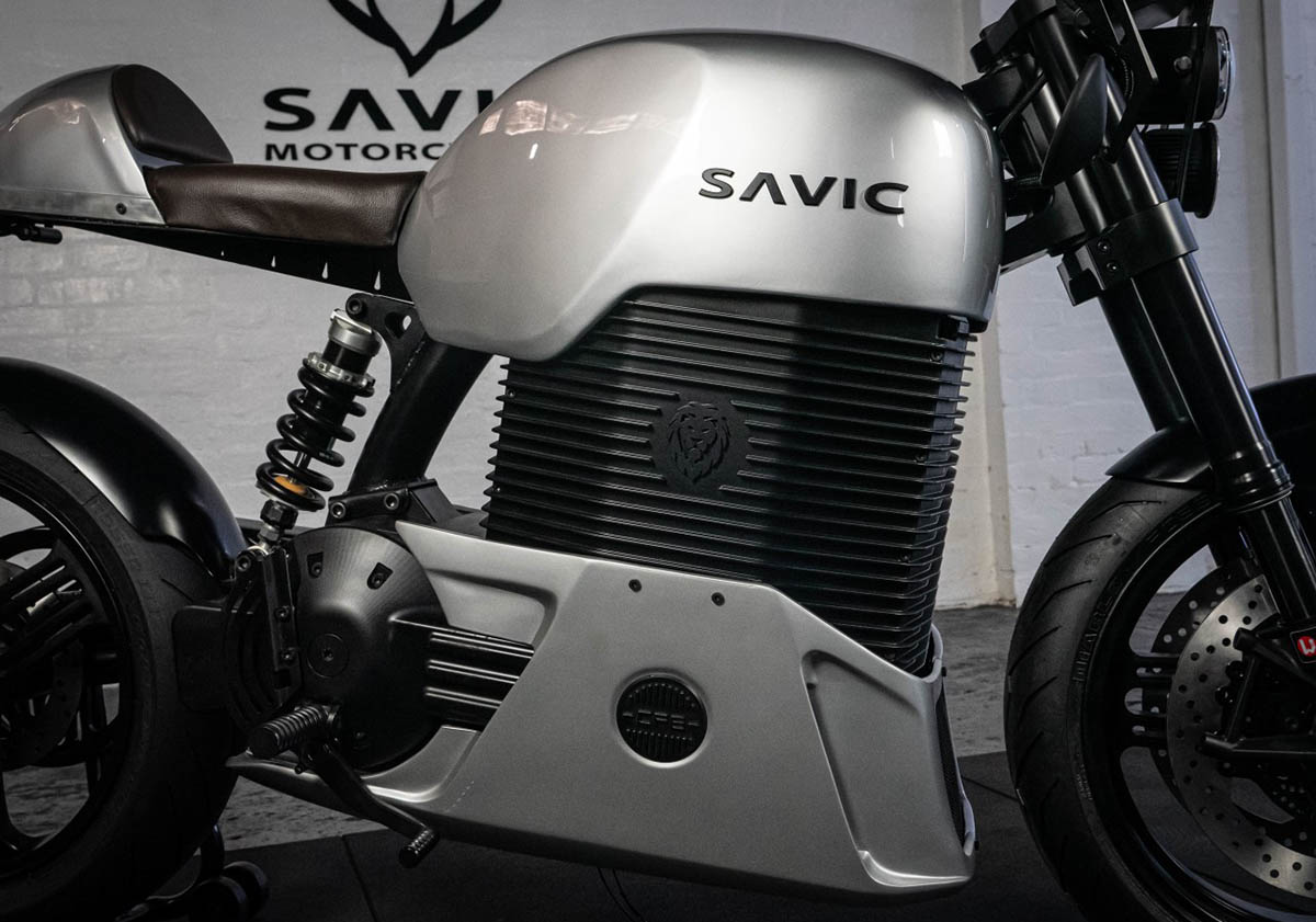 bateria motor Prototipo motocicleta eléctrica Savic Motorcycles