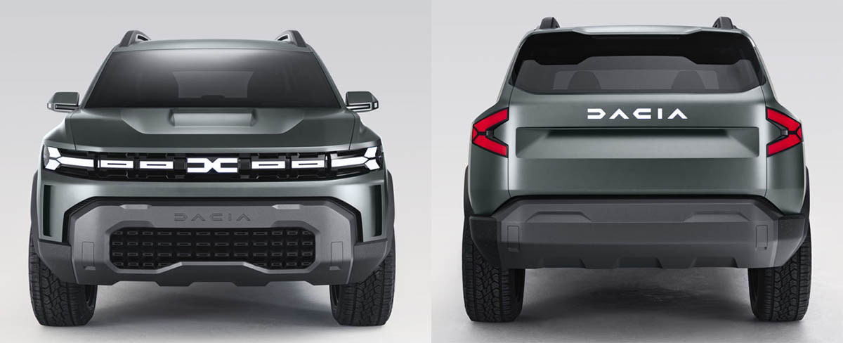 Dacia Bigster Concept frontal zaga