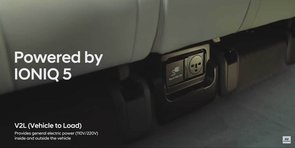 Conector interior sistema V2L Hyundai Ioniq5