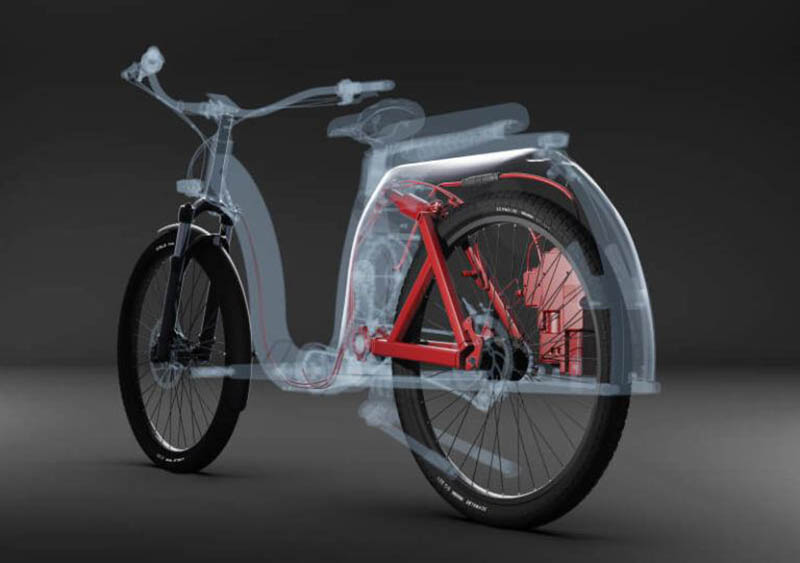 suspensionCivilized Cycles Model 1 bicicleta electrica autonivelante