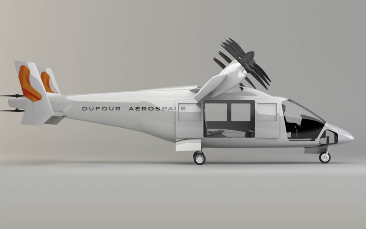 Dufour Aerospace Aero 3 evtol alas basculantes