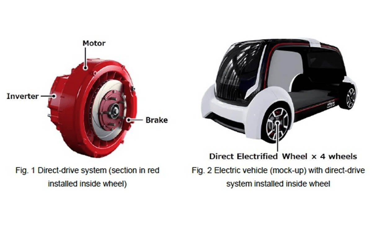 Motores electricos en rueda Hitachi-interior