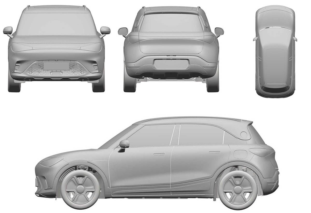 imagene patente SUV electrico de Smart-interior