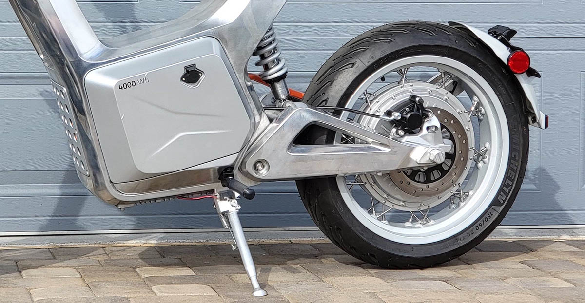 Sondosr metacycle motocicleta electrica produccion trasera