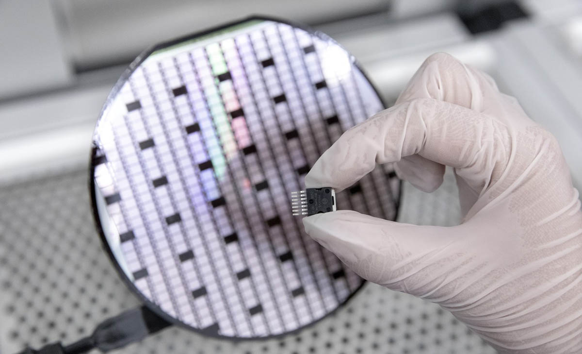 Oblea semiconductores carburo silicio microchip