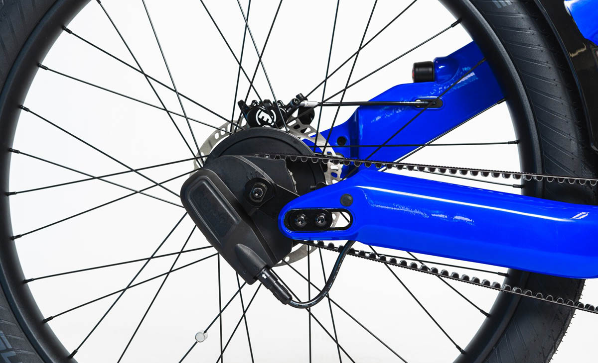 bicicleta eléctrica Radiant Carbon-vainas traseras