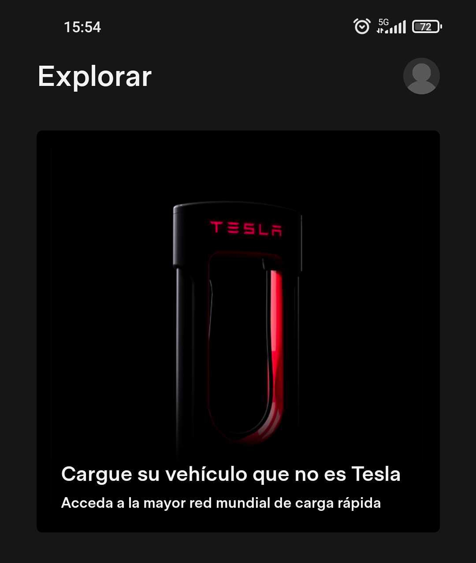 Dentro de la app de Tesla habrá un apartado específico para usuarios de otros coches eléctricos.