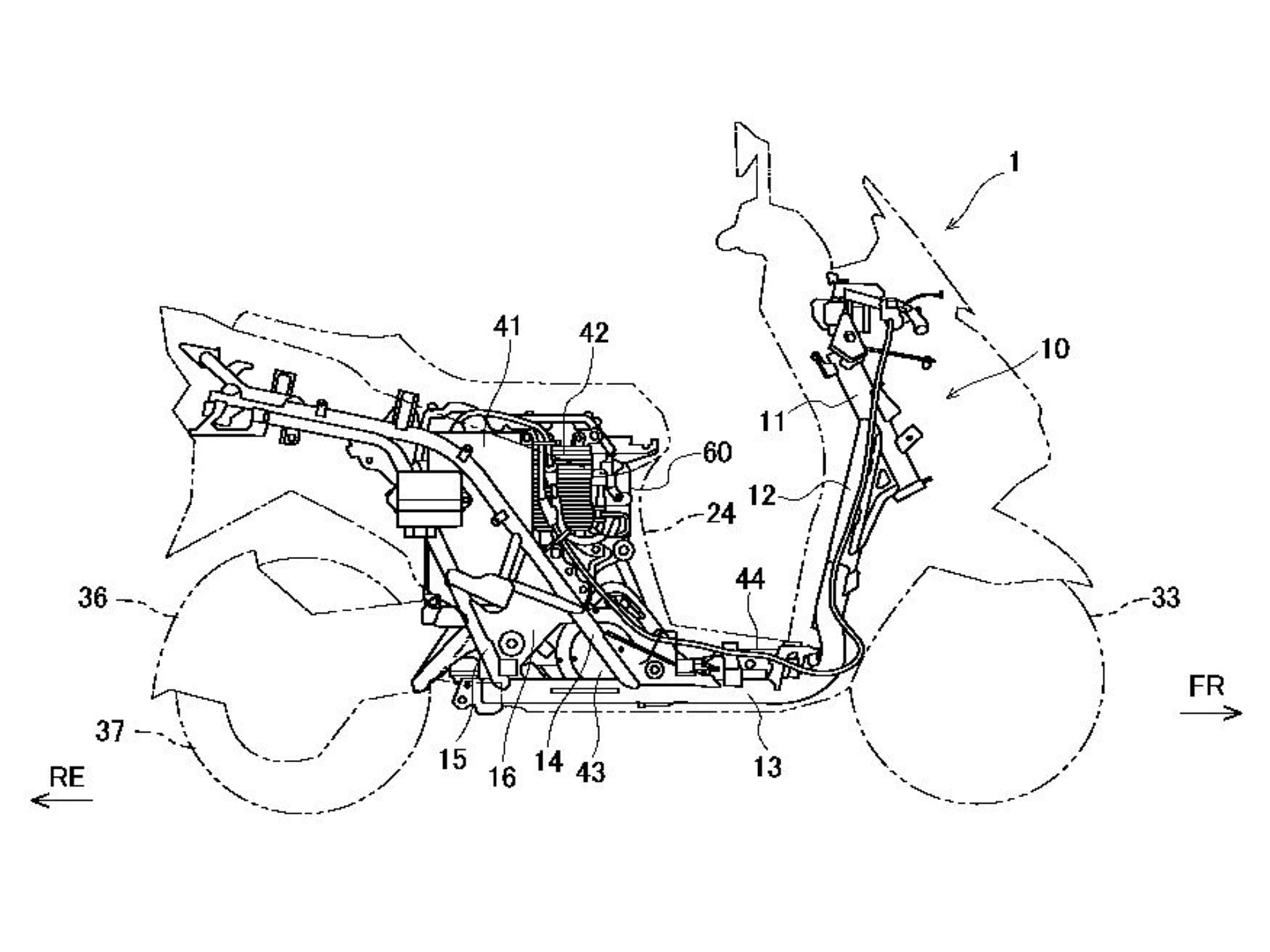 Imagen relativa a la patente efectuada por Suzuki.