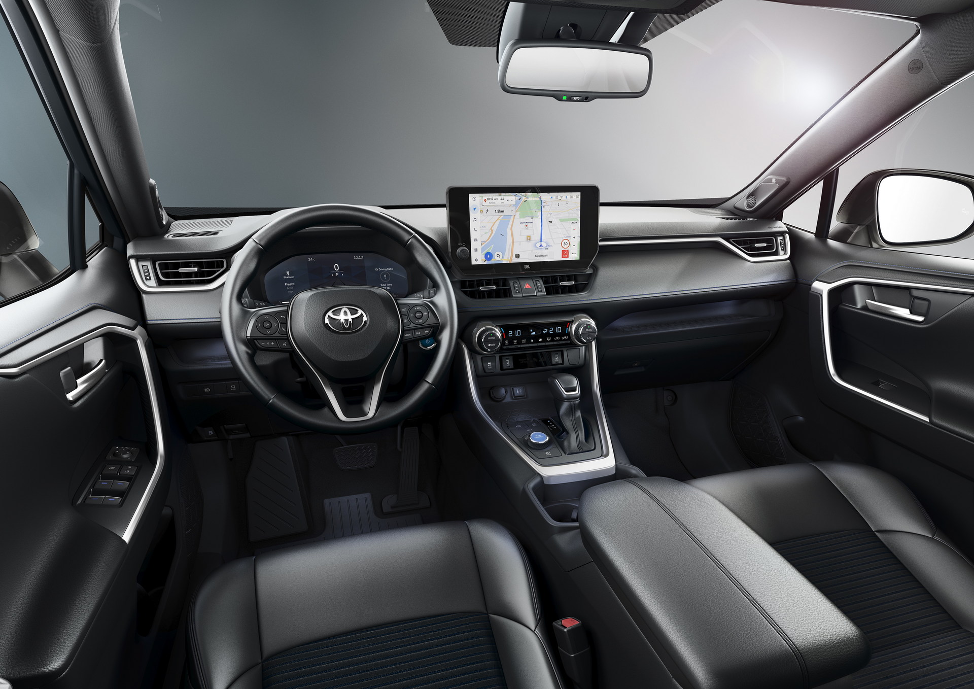 Así es el interior del Toyota RAV4 HYBRID 2023.
