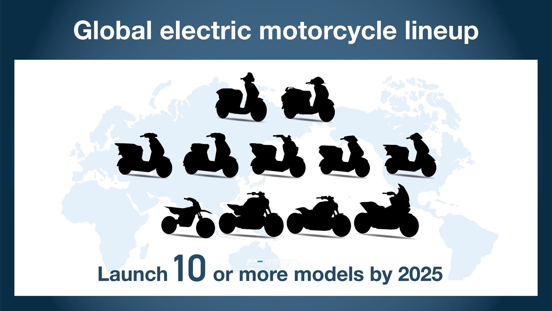 Honda confirma 10 motos eléctricas para 2025.