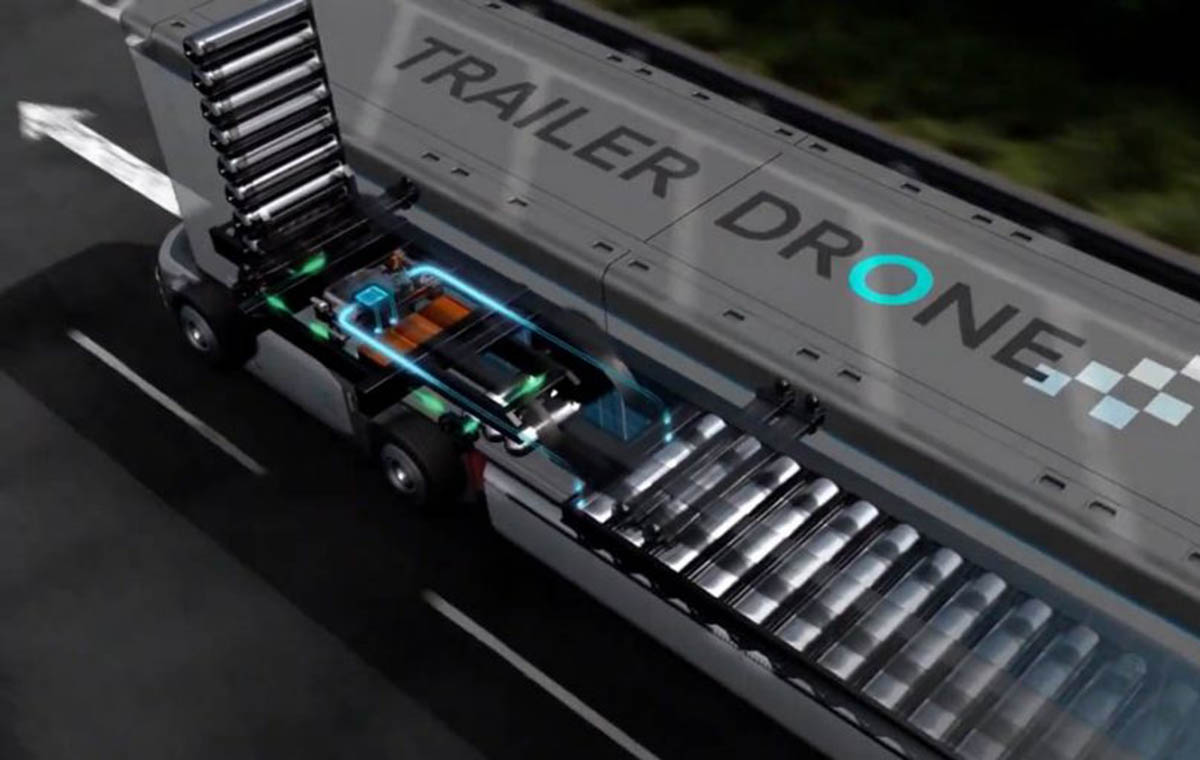 Trailer Drone hyndai e-bogies hidrogeno camion electrico-interior2