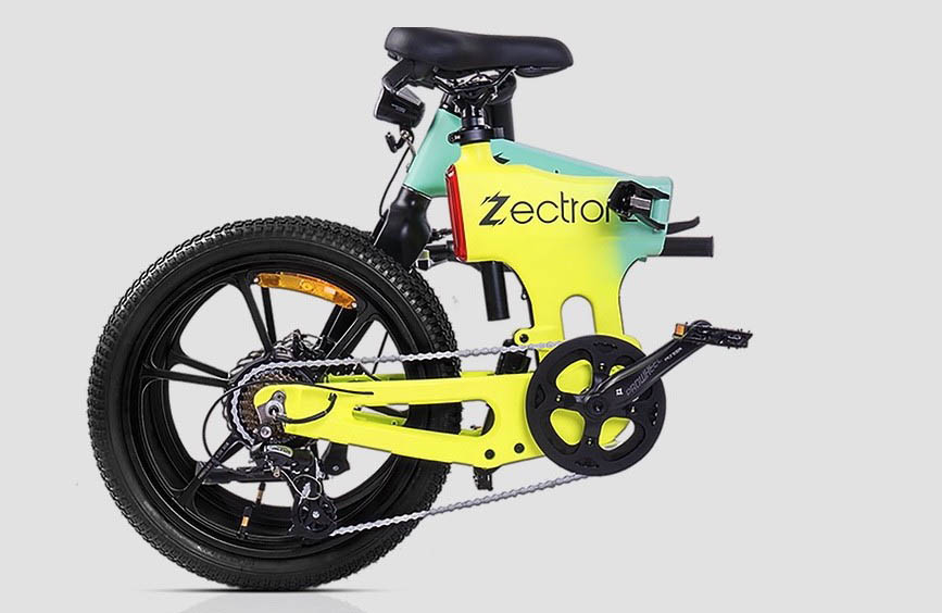bicicleta electrica plegable zectron 250 km autonomia-interior1