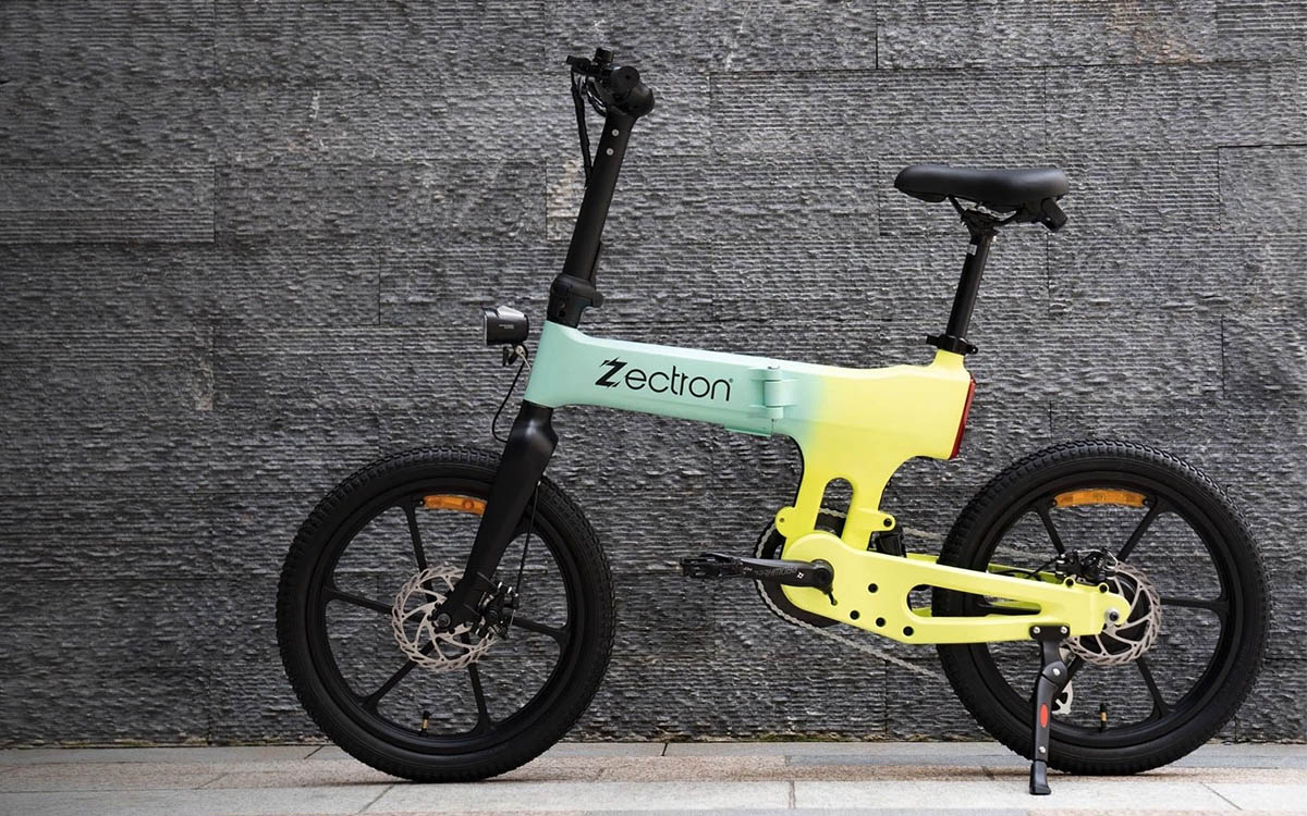bicicleta electrica plegable zectron 250 km autonomia-interior2