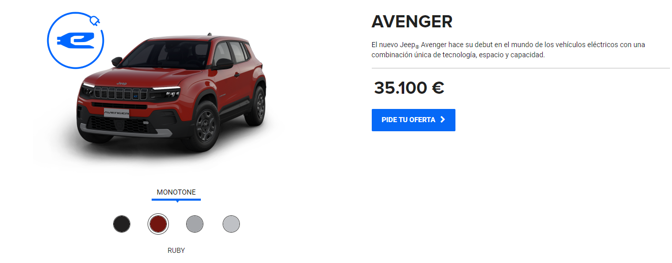 precio-jeep-avenger-basico